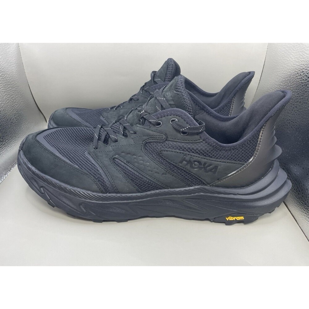 Hoka One One Anacapa 2 Freedom Mens 12 D Black Hiking Trail Vibram 1155192BBLC